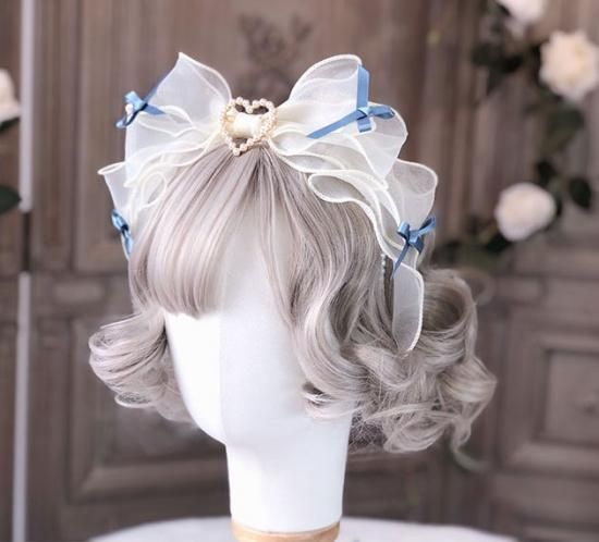 ロリータ 揺りかごの歌 ブルーカチューシャ レース リボン 透け感 ヘッドドレス アクセサリー 甘ロリ メイド 姫ロリ ポスト投函対応 Loli17 ロリータゴスロリ専門通販ショップluxury ラグジュアリー 安い価格で可愛いロリータワンピースを取り揃えています