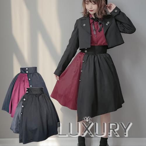 ロリータ Dolly Delly 燕尾スカート スカートのみ ゴスロリ クラシカル ゴシック 不規則丈 膝丈 モノトーン Loli1865 ロリータゴスロリ和ロリ専門通販ショップluxury ラグジュアリー 安い価格で可愛いこだわりのロリータワンピースを取り揃えています