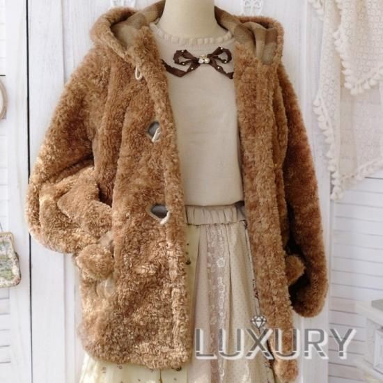 ロリータ Sweet Dreamer Vintage モコモコクマさん コート フード付き ダッフルコート ふわふわ アウター 秋冬 Loli19 ロリータゴスロリ専門通販ショップluxury ラグジュアリー 安い価格で可愛いロリータワンピースを取り揃えています ロリータ Sweet Dreamer Vintage モコモコクマさん コート フード付き ダッフルコート ふわふわ アウター 秋冬 Loli19 ロリータゴスロリ専門通販ショップluxury ラグジュアリー 安い価格で可愛いロリータワンピースを取り揃えています