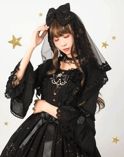【DBW】海外ロリータ　ゴスロリ 姫袖 ブラウス M 黒 フリル レース 183114214_720x.jpg?v=1729236040
