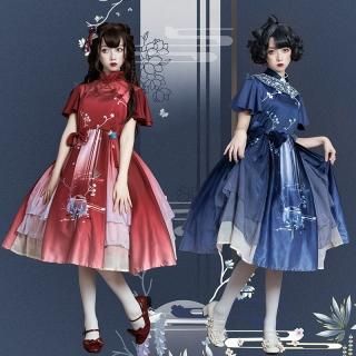 即納】初音ミク×天羽川 ロリータコーデセット ブラウスJSKケープリボン