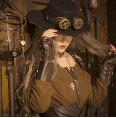 スチームパンク ゴーグル付きハット 帽子 Steampunk ブラック フリーサイズ 通年 ゴスロリ ロリータファッション Loli2150 ロリータゴスロリ専門通販ショップluxury ラグジュアリー 安い価格で可愛いロリータワンピースを取り揃えています