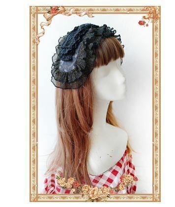 ロリータ ヘアバンド 甘ロリ フリル ブラック レース ボリューム かわいい 上品 フェミニン かわいい ヘアアクセサリ ファッション雑貨 小物 通年 パーティ ダンス ゴスロリ ロ Loli2367 ロリータゴスロリ専門通販ショップluxury ラグジュアリー 安い価格で可愛い