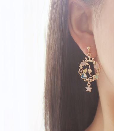 ロリータ Lolita ピアス4種 プリンセス うさぎ ビジュー お花 フラワー フープ 可愛い 甘ロリ 人気 トレンド アクセサリ 通年 ゴスロリ ロリータファッション Loli2378 ロリータゴスロリ専門通販ショップluxury ラグジュアリー 安い価格で可愛いロリータワンピースを