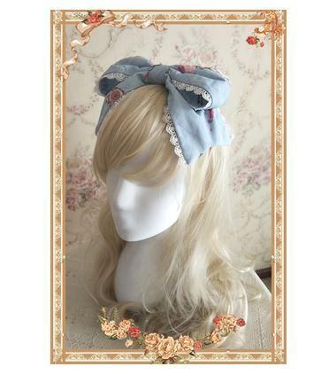ロリータ メリーゴーランド リボンカチューシャ3色 甘ロリ サックス ネイビー アイボリー かわいい 上品 ドレス ヘアアクセサリ ヘッドドレス フェミニン おしゃれ 通年 ゴスロリ Loli2446 ロリィタ ゴスロリ 和ロリ 華ロリ専門通販ショップluxury ラグジュアリー 安い