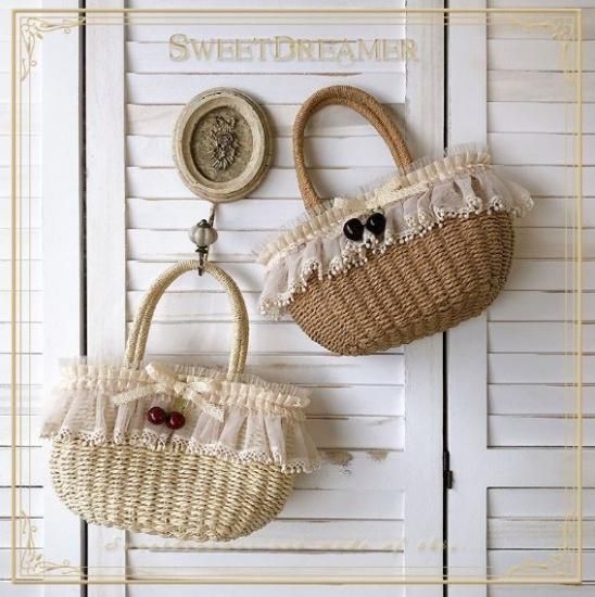 Sweetdreamer ロリータ かごバッグ かばん バスケット さくらんぼ チェリー インナーバッグ付き 巾着 春夏 かわいい キュート 甘ロリ 人気 トレンド ホワイト カーキ Loli2601 ロリータゴスロリ専門通販ショップluxury ラグジュアリー 安い価格で可愛いロリータ