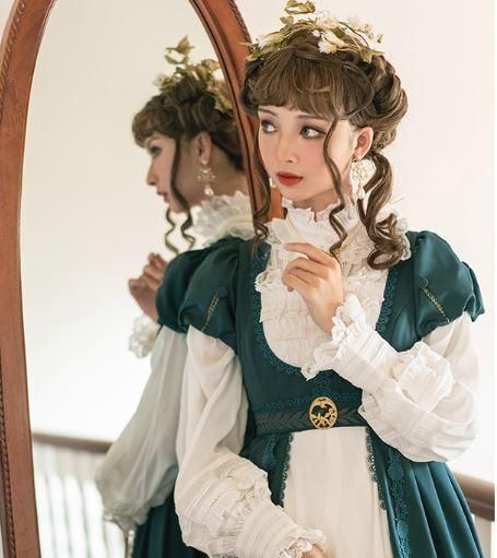 ロリータ ハートポケットワンピース クラロリ グリーン ロリータワンピース通販 – tagged 