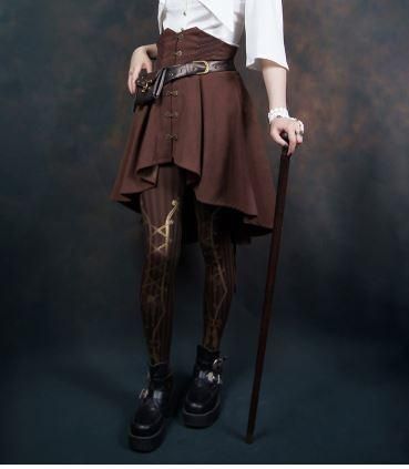 ロリータファッション Steampunk ゴスロリ パンク スチームパンク Steampunk カジュアルロリータ 靴下 ソックス ニーハイソックス ニーハイ レトロ 古風 ポスト投函対応 ロリータゴスロリ専門通販ショップluxury ラグジュアリー 安い価格で可愛いロリータワンピース