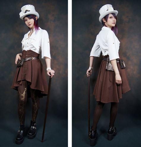 エイチナオト　ゴスロリ　スチームパンク　スカート ゴスロリ通販 With U ファッション パンク steampunk ロリパン