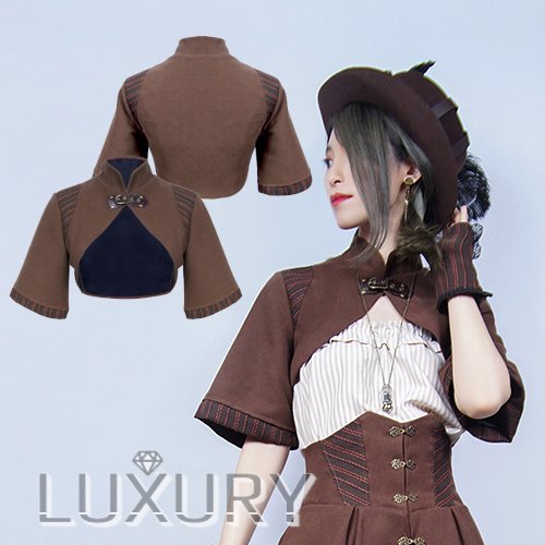 ロリータファッション steampunk ショート丈 ボレロ ゴスロリ パンク