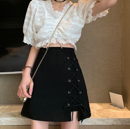 ミニスカート ミニ丈 ショート丈 膝上 台形スカート その他 無地 トレンド Aライン 台形 おしゃれ かわいい 可愛い フェミニン ガーリー 春 春物 春コーデ 春服 夏 夏物 夏コーデ 夏服 普段 ロリータゴスロリ専門通販ショップluxury ラグジュアリー 安い価格で可愛い