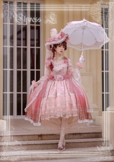 ロリータファッションHinana'sロリータファッション クラシックロリータ ロココ調 ドレス M