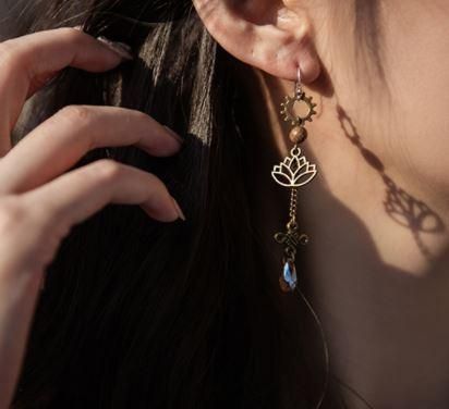 ロリータ ピアス Steampunk フックピアス ドロップピアス ロング パンク カジュアル かわいい ビジュー おしゃれ クール レトロ アンティーク アクセサリー 人気 トレ ポスト投函対応 ロリータゴスロリ専門通販ショップluxury ラグジュアリー 安い価格で可愛い