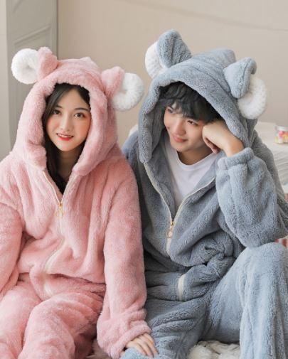 ルームウェアセット 秋冬 もこもこ 耳付き くま クマ くまさん ベア かわいい 甘ロリ キュート カジュアル ふわふわ ふんわり あったか 上下セット セットアップ 2点セット レディース メンズ ロリータゴスロリ専門通販ショップluxury ラグジュアリー 安い価格で可愛い