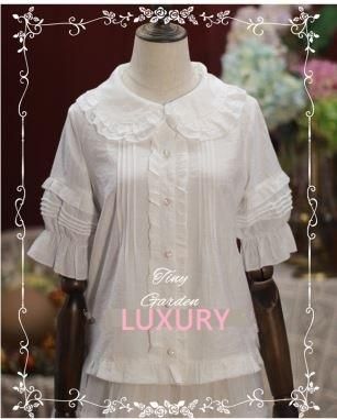 5分袖 フリルブラウス 6色 春夏 春秋 トップス 半袖 フリル 襟付き