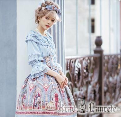 Krad Lanrete ７分袖 フリル ブラウス 5色 フリル たっぷりフリル 長袖 クラシカル クラロリ 姫ロリ 上品 大きいサイズ ふんわり ドレッシー 森ガール トップス 春秋 春夏 ロリータゴスロリ和ロリ専門通販ショップluxury ラグジュアリー 安い価格で可愛いこだわりの