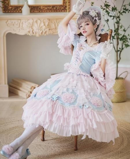 NYコレクション 定価15万 たっぷりふわふわ花びらシフォンフリル
