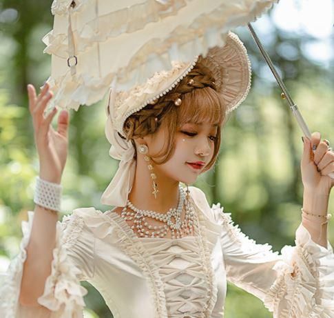 ボンネット 4色 通年 春夏 帽子 クラシカル クラロリ 姫ロリ エレガント レトロ アンティーク ビジュー リボン フリル ボリューム ドール 撮影 イベント ロココ調 ヘッドドレス 雑貨 小物 ロリィタ ゴスロリ 和ロリ 華ロリ専門通販ショップluxury ラグジュアリー 安い