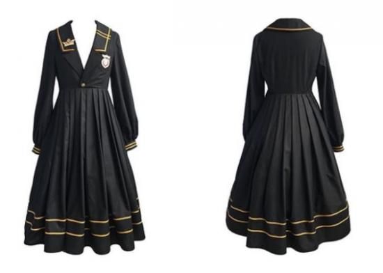 クラシカルワンピース 春秋 春夏 ジャケットワンピース ロング フレア 長袖 学生風 英国風 制服 セーラー服 かわいい 上品 クラシカル クラロリ 大きいサイズ イベント おでかけ ロリータゴスロリ和ロリ専門通販ショップluxury ラグジュアリー 安い価格で可愛いこだわり