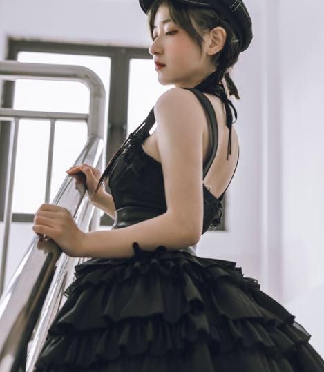 ジャンスカ Jsk 春夏 ミニ ショート丈 ティアードフリル キャミワンピース キャミワンピ ふんわり フレア アイドル 甘ロリ ドレス パンク ガーリー かわいい キュート 大きいサイズ サイズ豊富 ロリータゴスロリ和ロリ専門通販ショップluxury ラグジュアリー 安い価格で