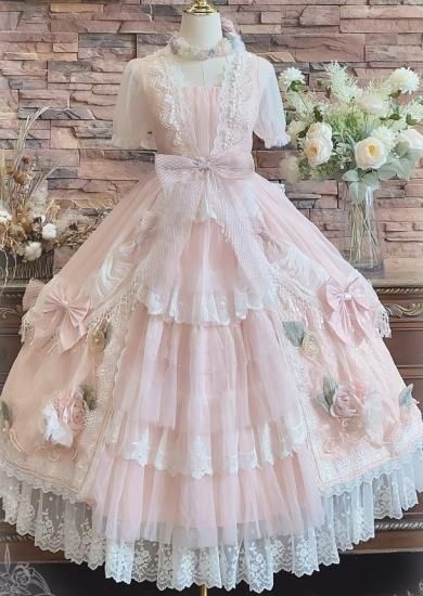 安心発送】 LO379 めめんともりもりページ lolita 2枚 ワンピース