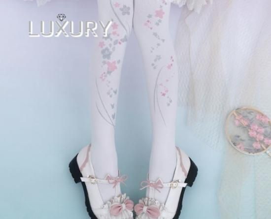 カラータイツ2色 Yidhra 春秋 1d ストッキング さくら 桜 サクラ かわいい 甘ロリ 和ロリ 和風 花柄 雑貨 小物 おしゃれ フリーサイズ 撮影 イベント デート ロリィタ Lolit ロリィタ ゴスロリ 和ロリ 華ロリ専門通販ショップluxury ラグジュアリー 安い価格で可愛い