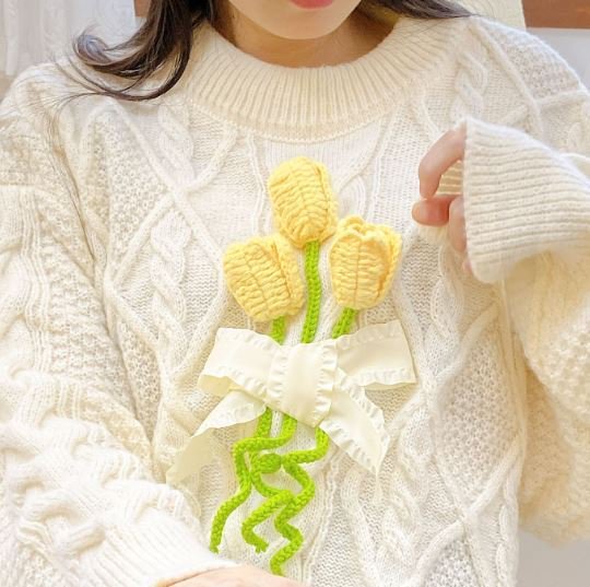 チューリップ セーター 2色 SweetDreamer 秋冬 トップス セーター