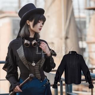 ֥饦 SteamPunk ѥ ս ȥåץ Ĺµ ե 졼 µ󥷥㥹 ե꡼ ä ȥ  ܥ ϥͥå ̵ Lolita ꥣ  