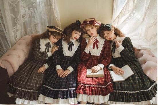 クラロリ ワンピース チェック柄 エレガント | ロリィタ ゴスロリ 和