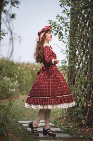 クラロリ ワンピース チェック柄 エレガント | ロリィタ ゴスロリ 和