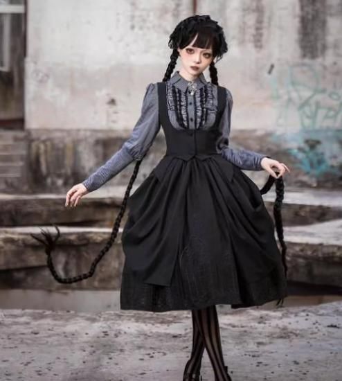 ゴスロリファッション | ジャンパースカート - ロリィタ ゴスロリ 和