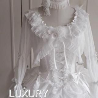 ロリータファッション 甘ロリ カーディガン のみ 4色 姫袖 ドット シフォン 長袖 フレンチクラシカル スウィート ゴージャス 優雅 レディースファッション お茶会