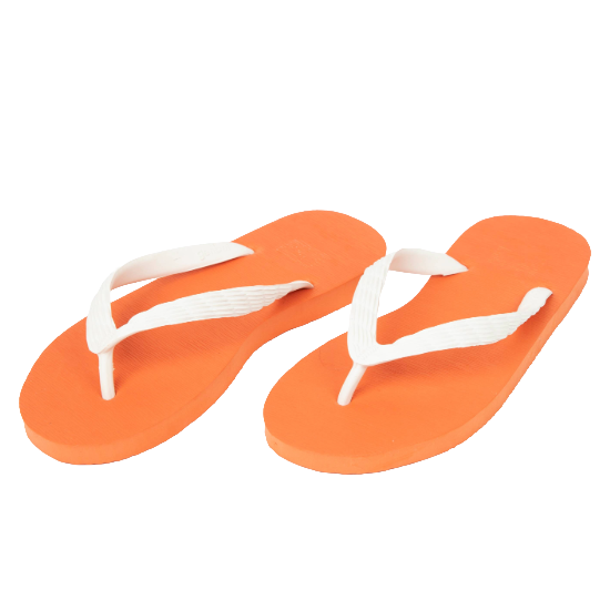 ビーチサンダル29～32cm：ソール橙 - ビーチサンダルのげんべい商店