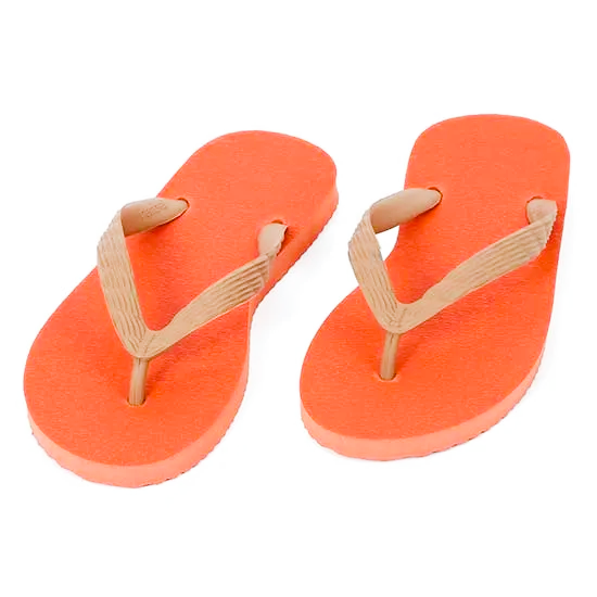 ビーチサンダル29～32cm：ソール橙 - ビーチサンダルのげんべい商店
