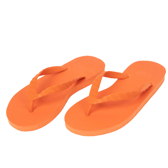 ビーチサンダル29～32cm：ソール橙 - ビーチサンダルのげんべい商店