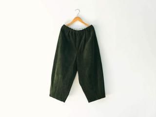 シャトルコーデュロイバルーンパンツ/太畝・エバーグリーン/ユニセックス/506/HUIS