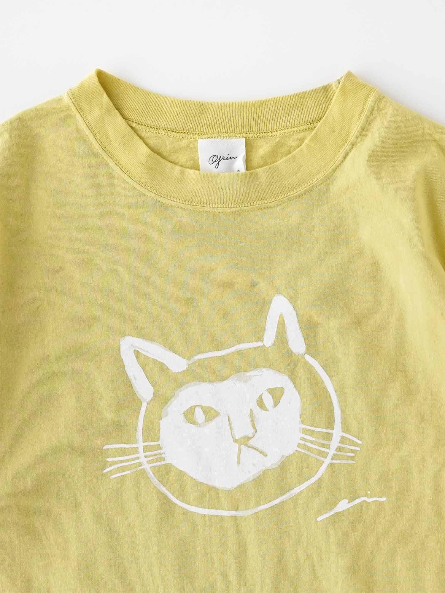 Grin グリン ネコ ネコプリント Tシャツ ネコtシャツ ネコカットソー カットソー Malk