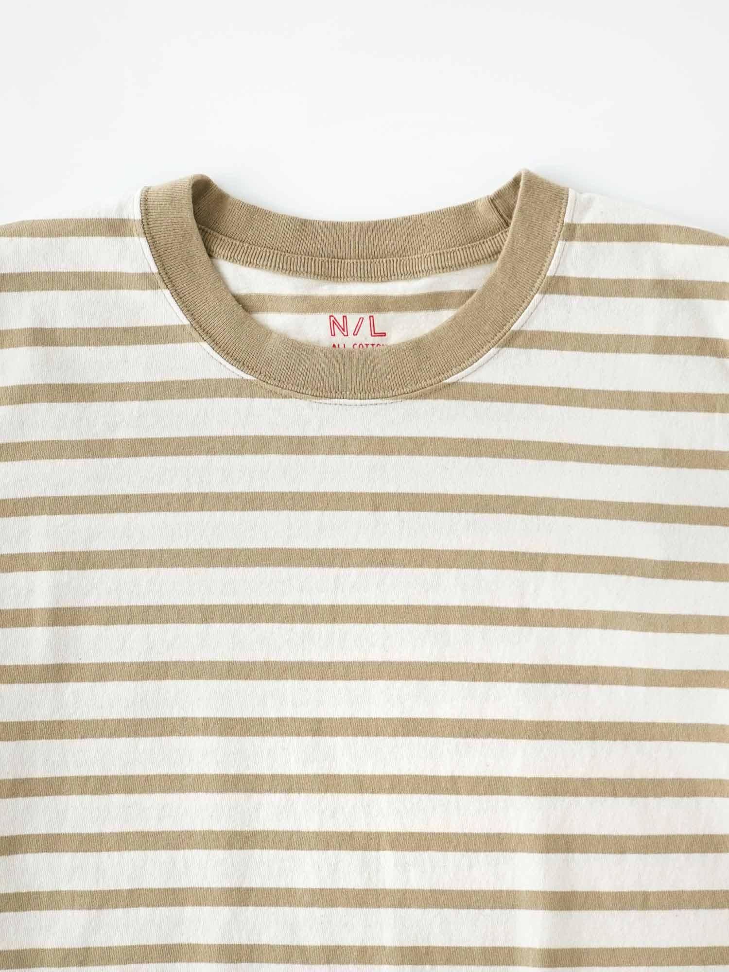 グランドホールセール NATURALLAUNDRY,ナチュラルランドリー,トラッドボーダー Tシャツ(長袖+七分)