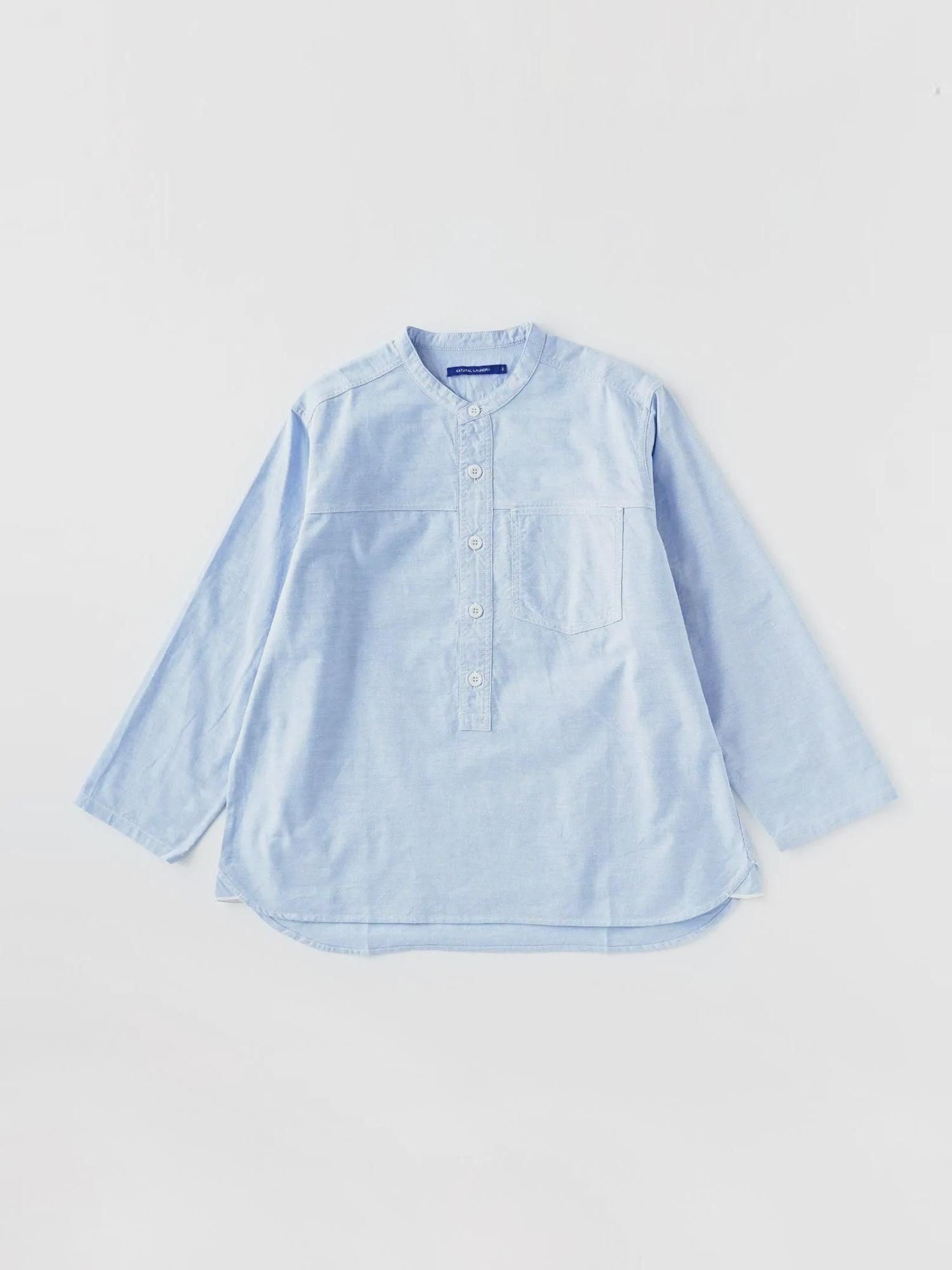 b993＊ ナチュラルランドリー クレリック パネルフレンチシャツ NATURAL LAUNDRY ナチュラルランドリー クレリックパネル