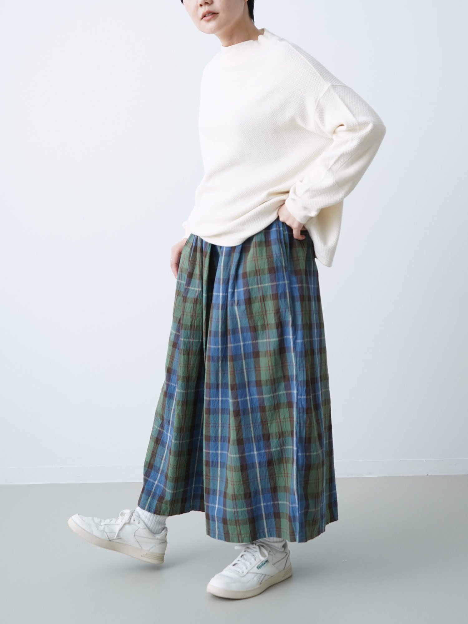 MALK online store 】NATURAL LAUNDRY / 先染マグワッシャーキュロット