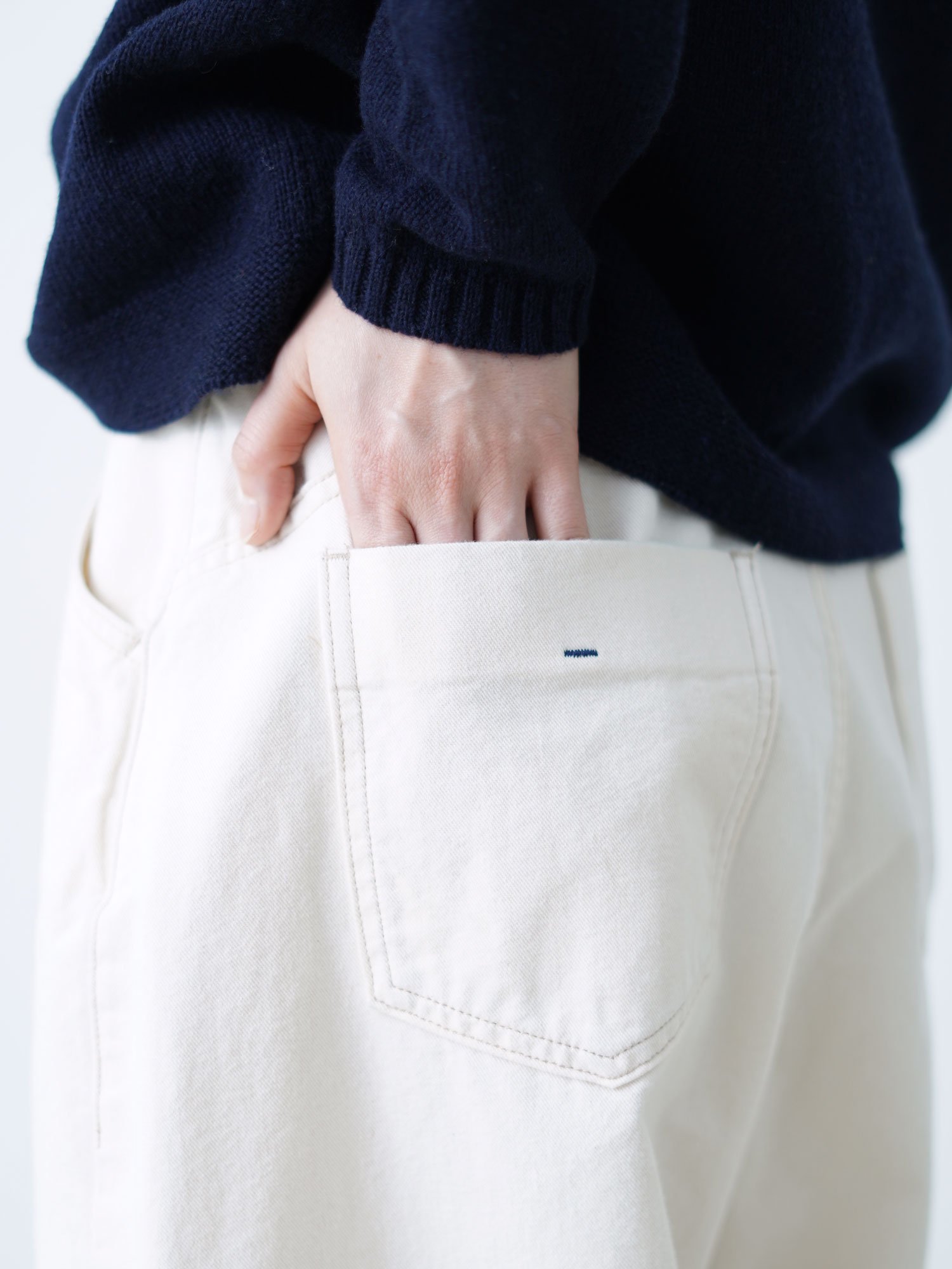 MALK online store 】NATURAL LAUNDRY / 10ozデニムエッグワイドパンツ