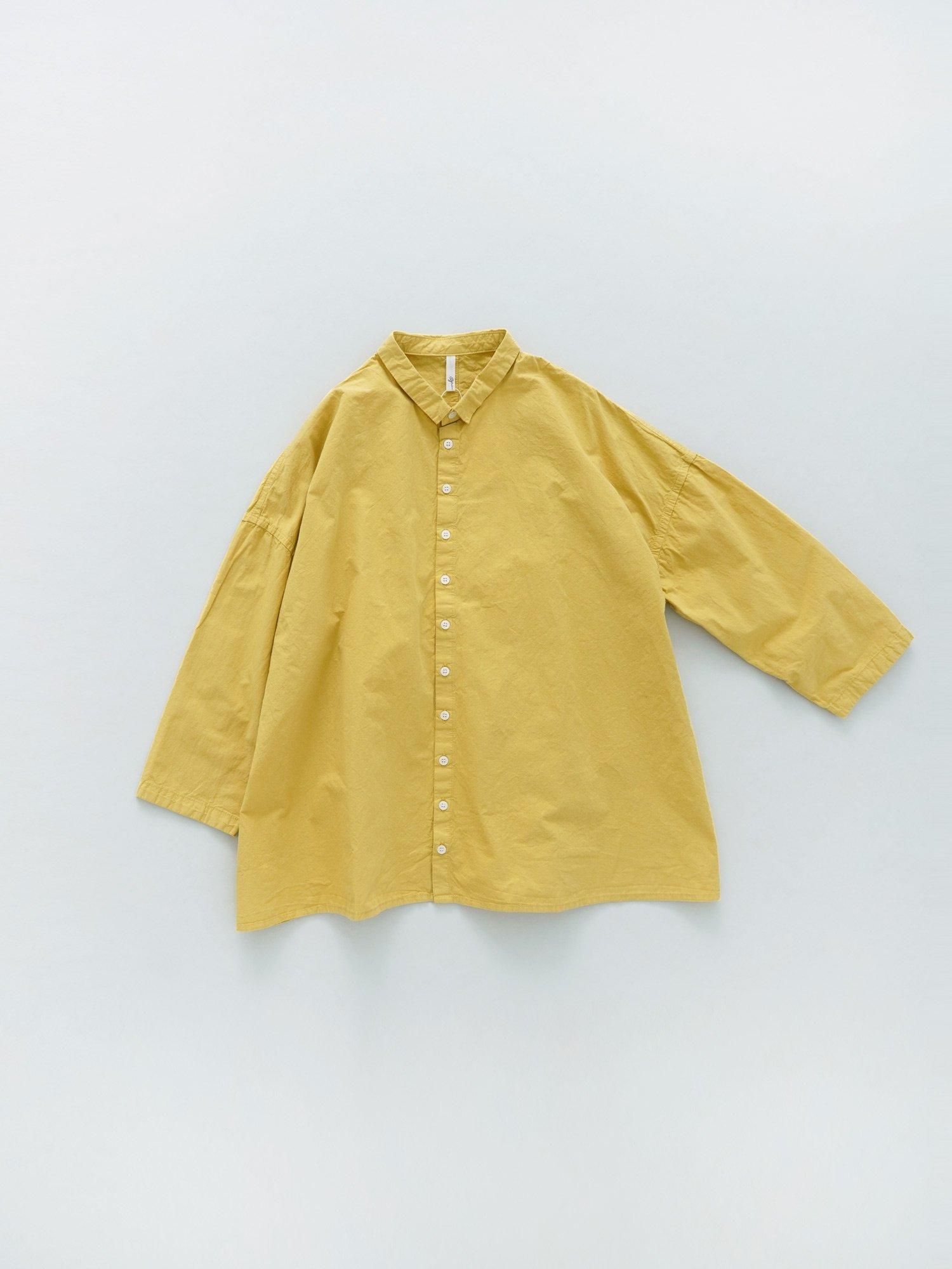 MALK online store 】grin / 綿麻ダンプつぶつぶボタンシャツ 綿 88 