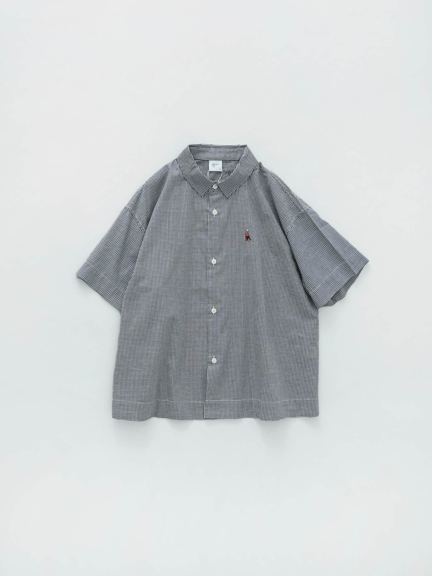 MALK online store 】grin / ブロードコーヒー刺繍ワイドシャツ 綿 100 ...