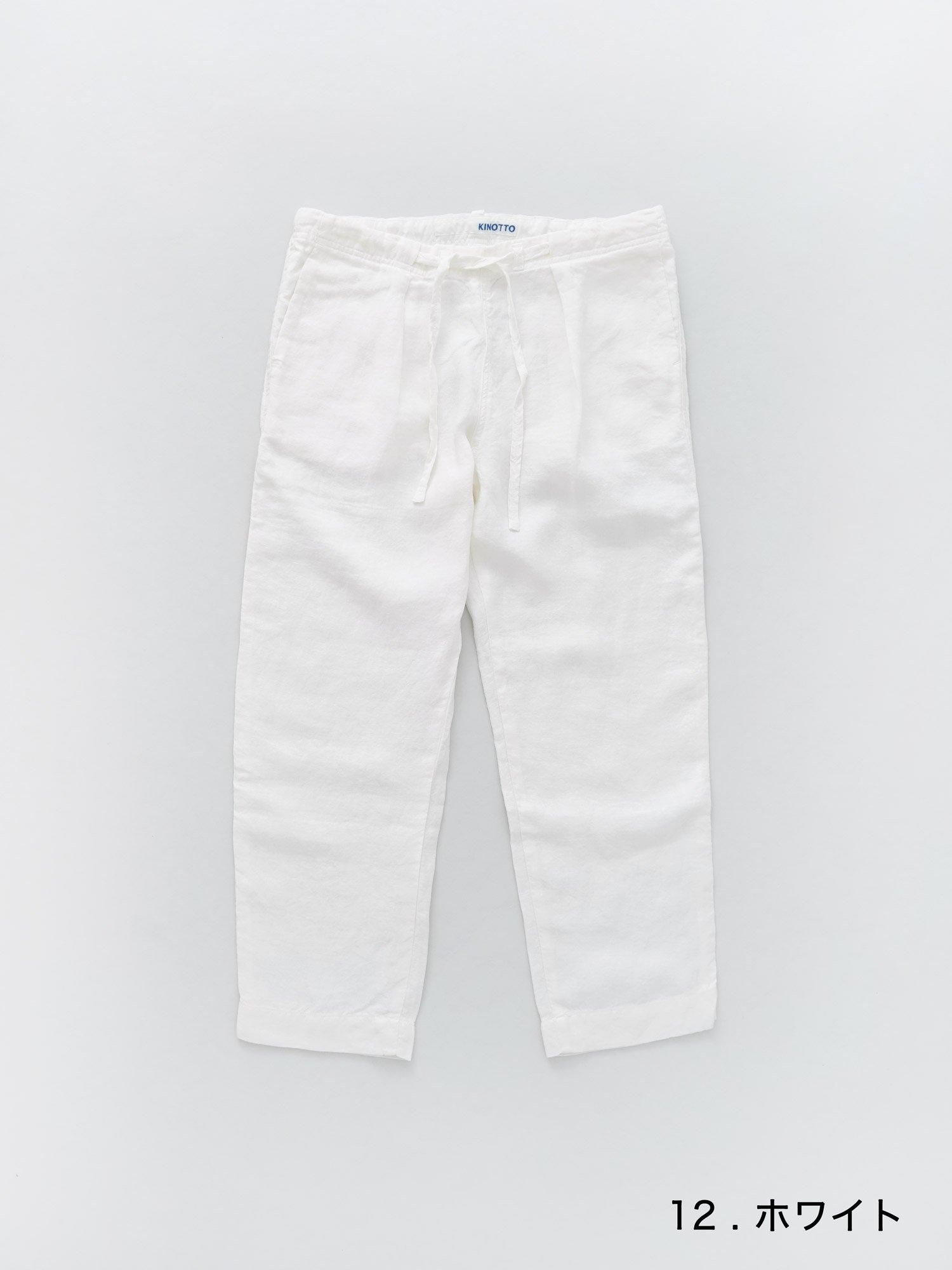 MALK online store 】 KINOTTO / オックスパンツ 麻 100% サイズ