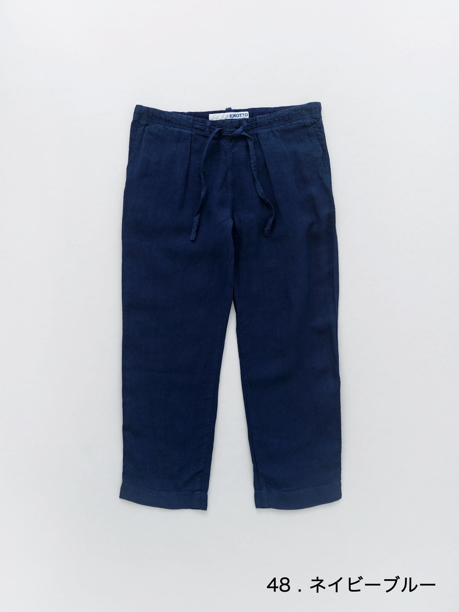 MALK online store 】 KINOTTO / オックスパンツ 麻 100% サイズ