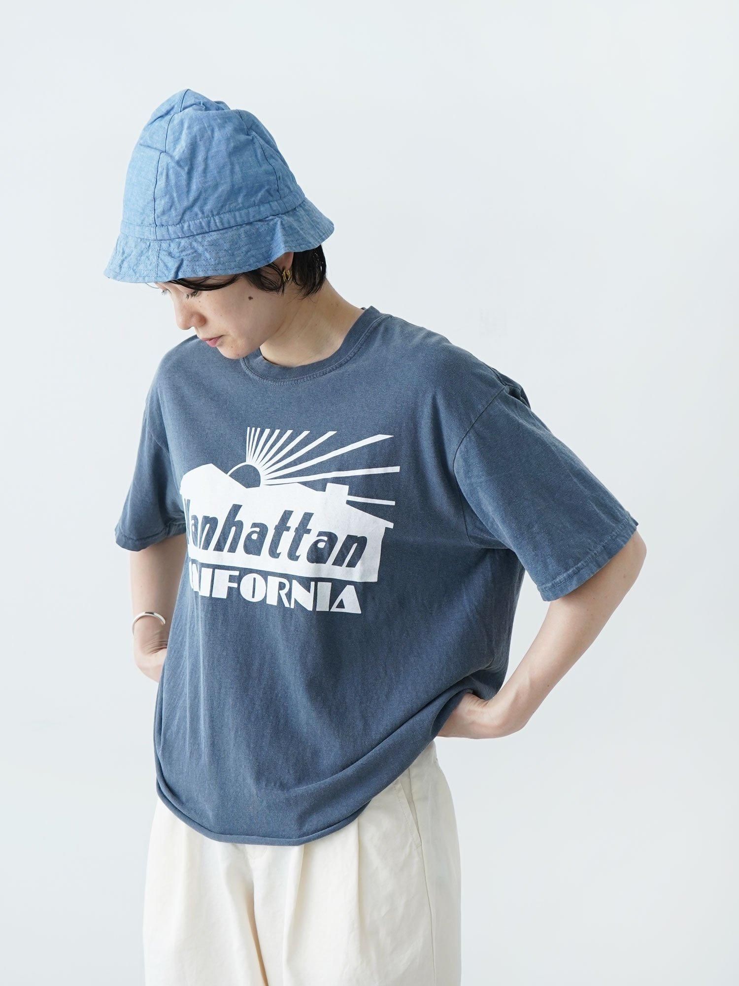 rental houseプリント　Tシャツ（denim×white）