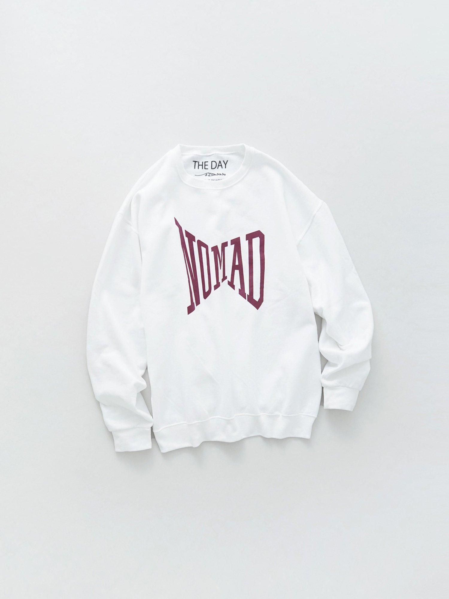 NOMAD/jessicaプリント　CrewSweat（White）
