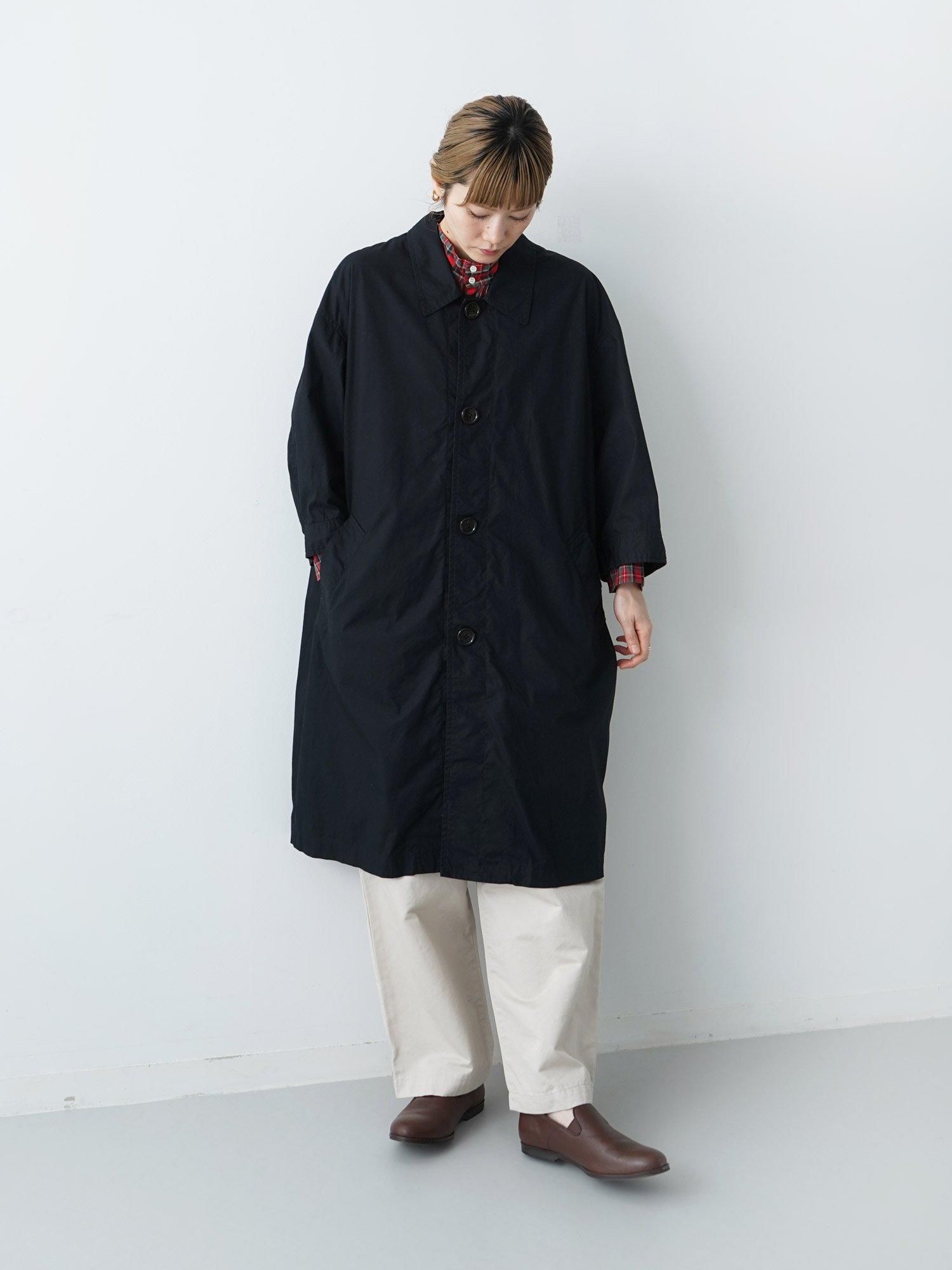 MALK online store 】grin / ホースクロスワイドカラーコート 綿