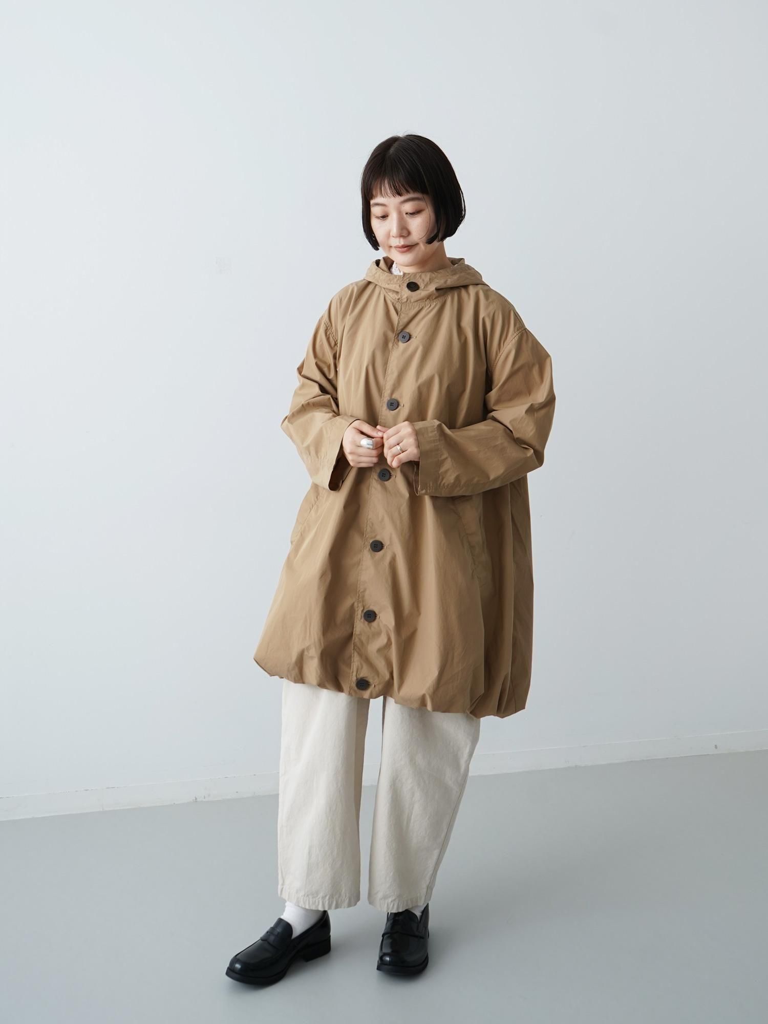 grin　グリン　 2024AW 　 TC コットン　バルーン　フード　コート MALK online store 】grin / TCコンパクトクロスバルーンコート