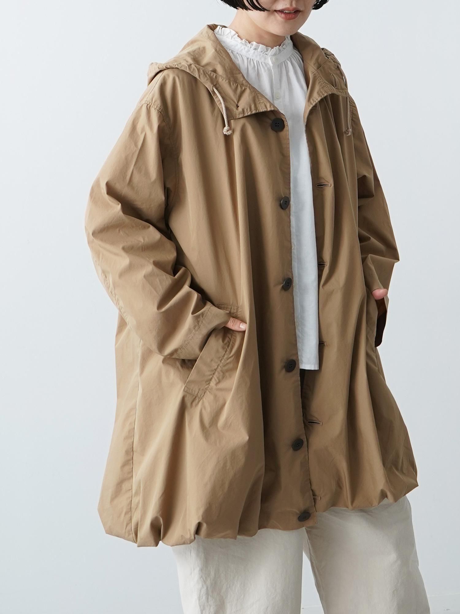 grin　グリン　 2024AW 　 TC コットン　バルーン　フード　コート MALK online store 】grin / TCコンパクトクロスバルーンコート